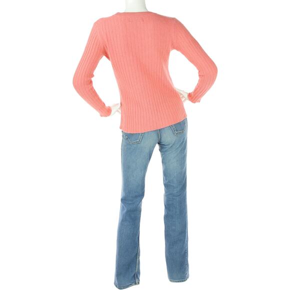 Banana Republic Italian Yarn Filpucci Pink Cable Knit Sweater - Picture 3 of 4